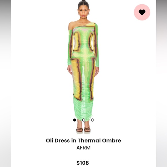 AFRM REVOLVE Oli Dress in Thermal Ombré XS - Picture 3 of 7